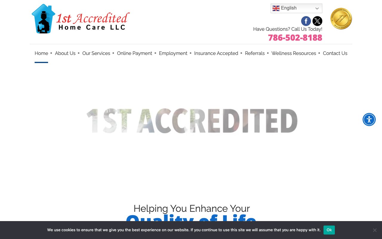 1st Accredited Home Care LLC — homepage
