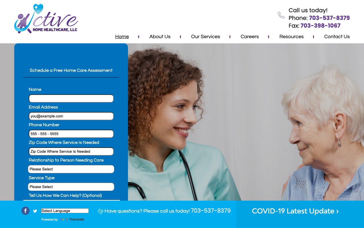 ACTIVE HOME HEALTHCARE LLC — homepage