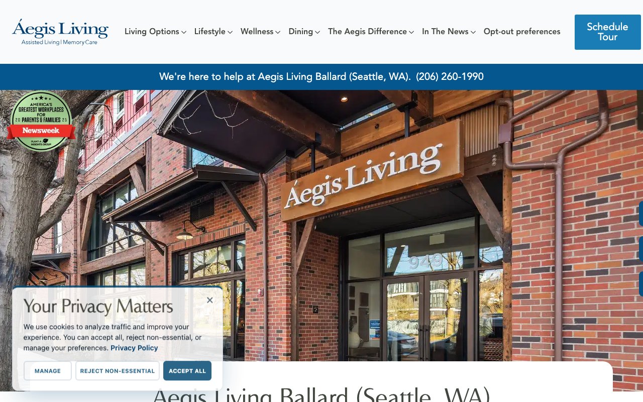Aegis Living Ballard — homepage