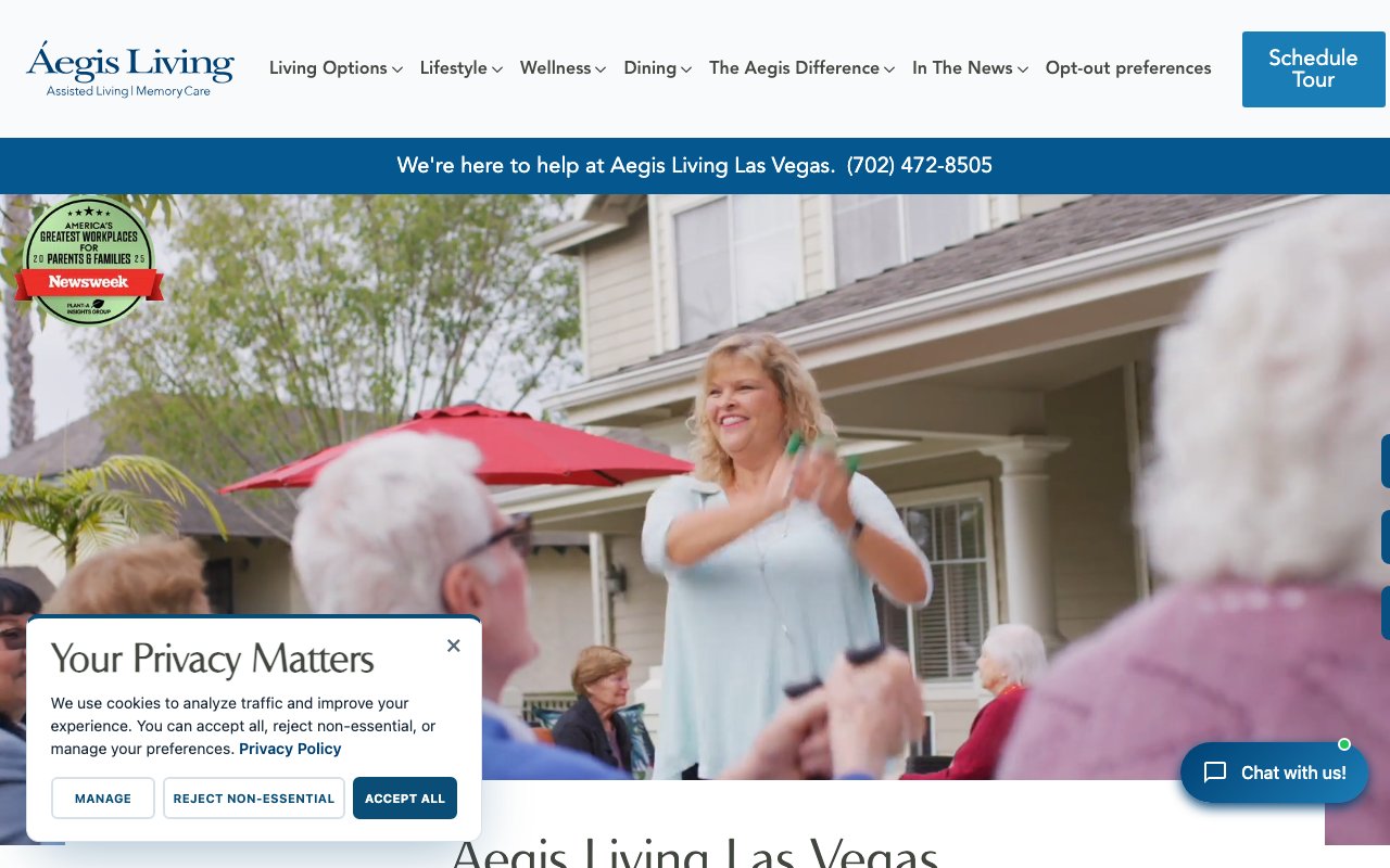 Aegis Living Las Vegas — homepage