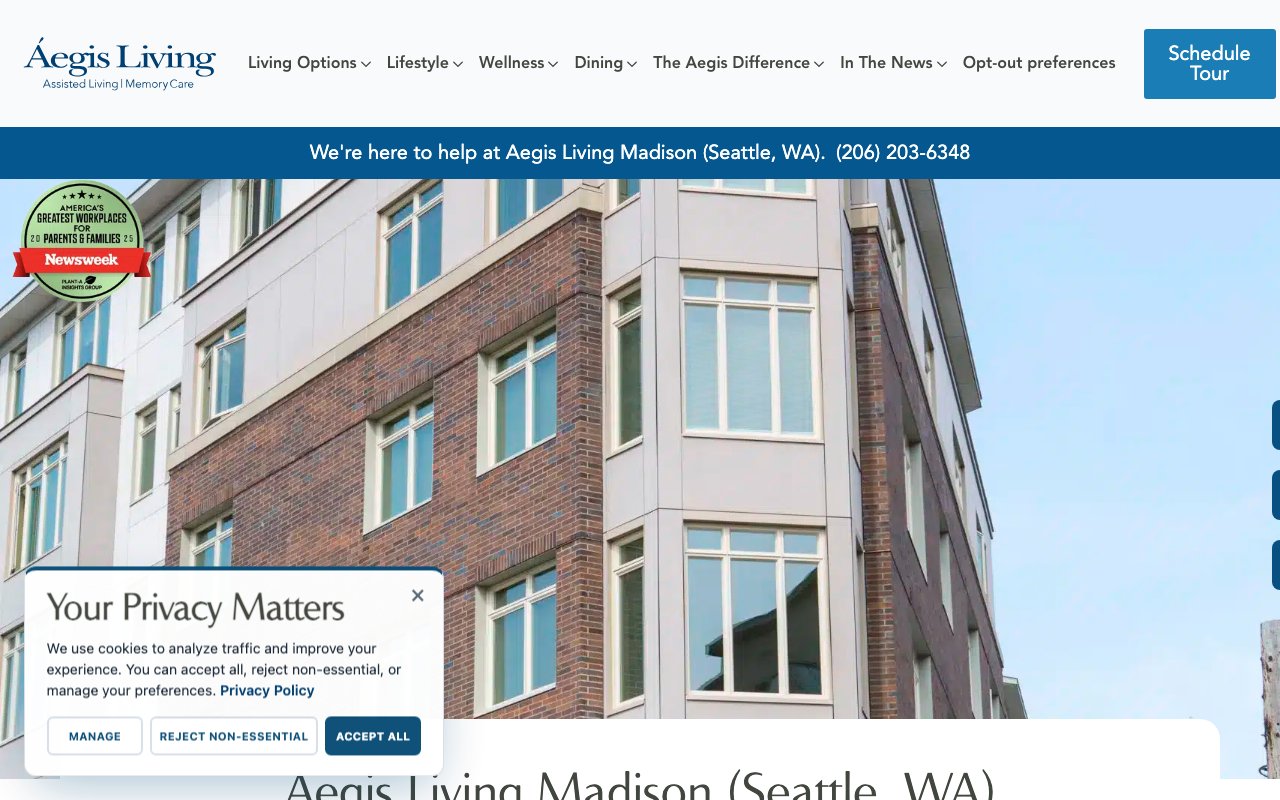 Aegis Living Madison — homepage