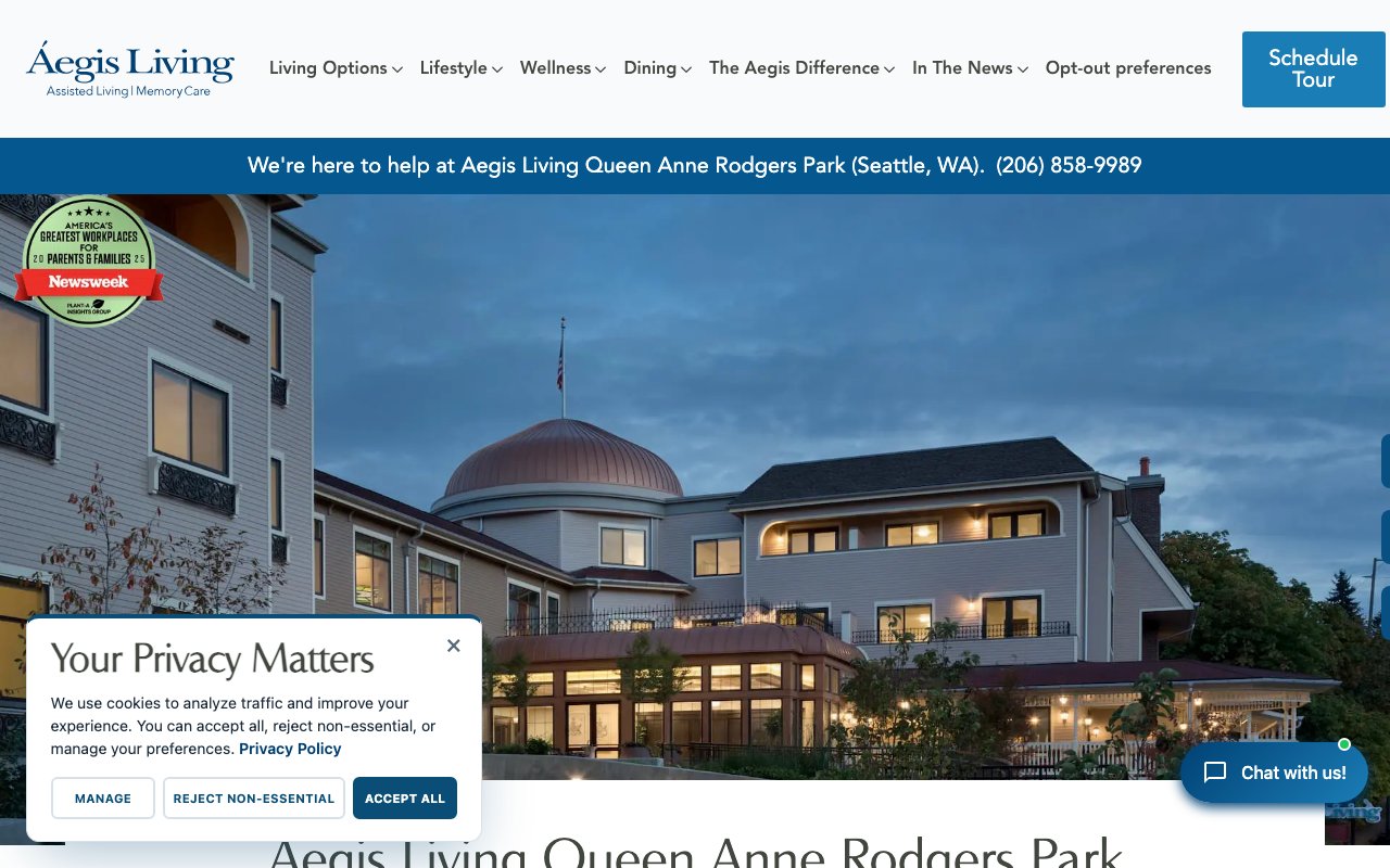 Aegis Living Queen Anne Rodgers Park — homepage