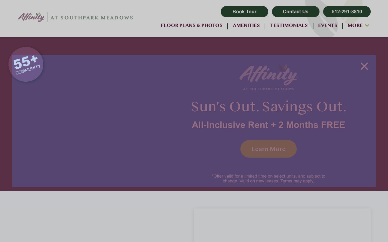 Affinity at Southpark Meadows — homepage