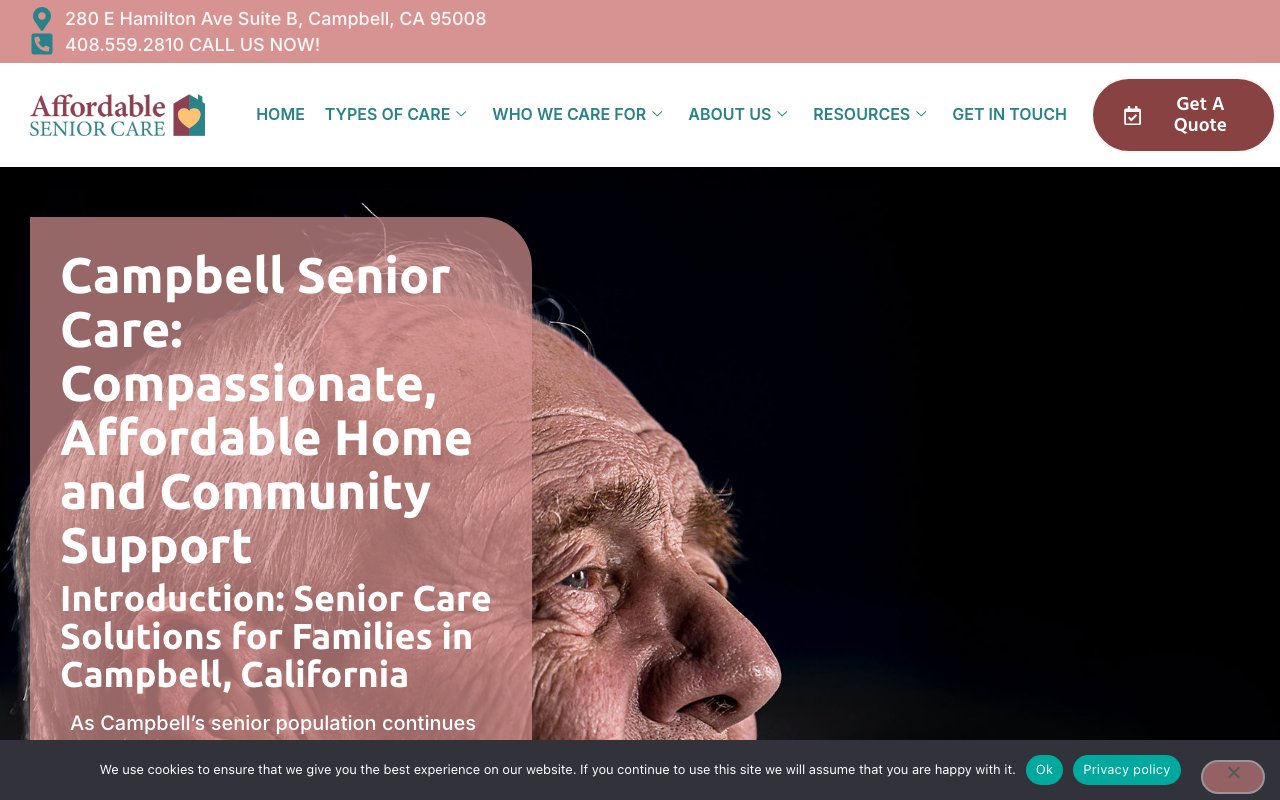 Affordable Senior Care — homepage