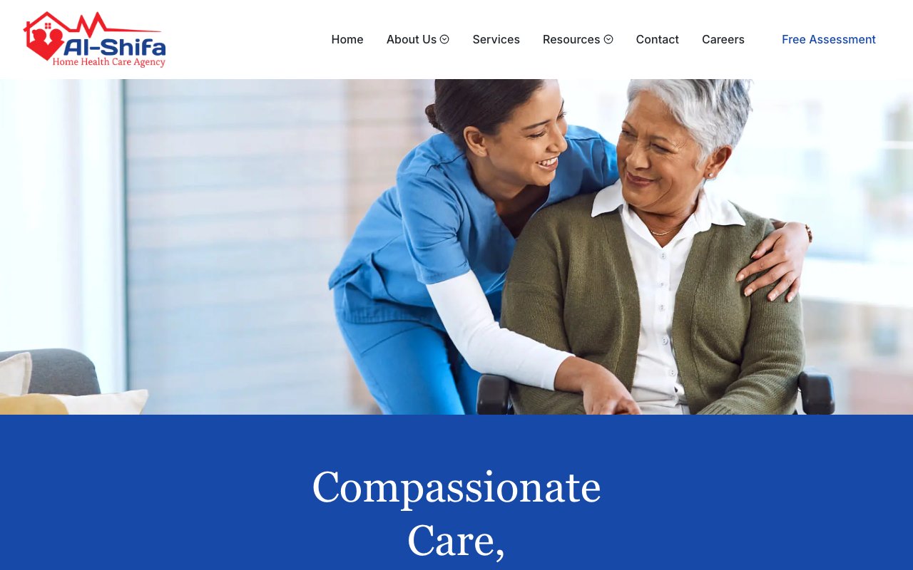 AL-SHIFA HOME HEALTH CARE AGENCY — homepage