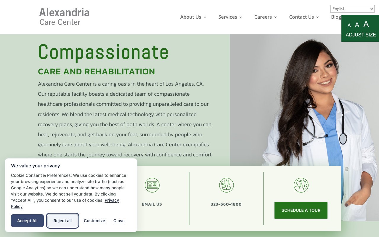 ALEXANDRIA CARE CENTER — homepage