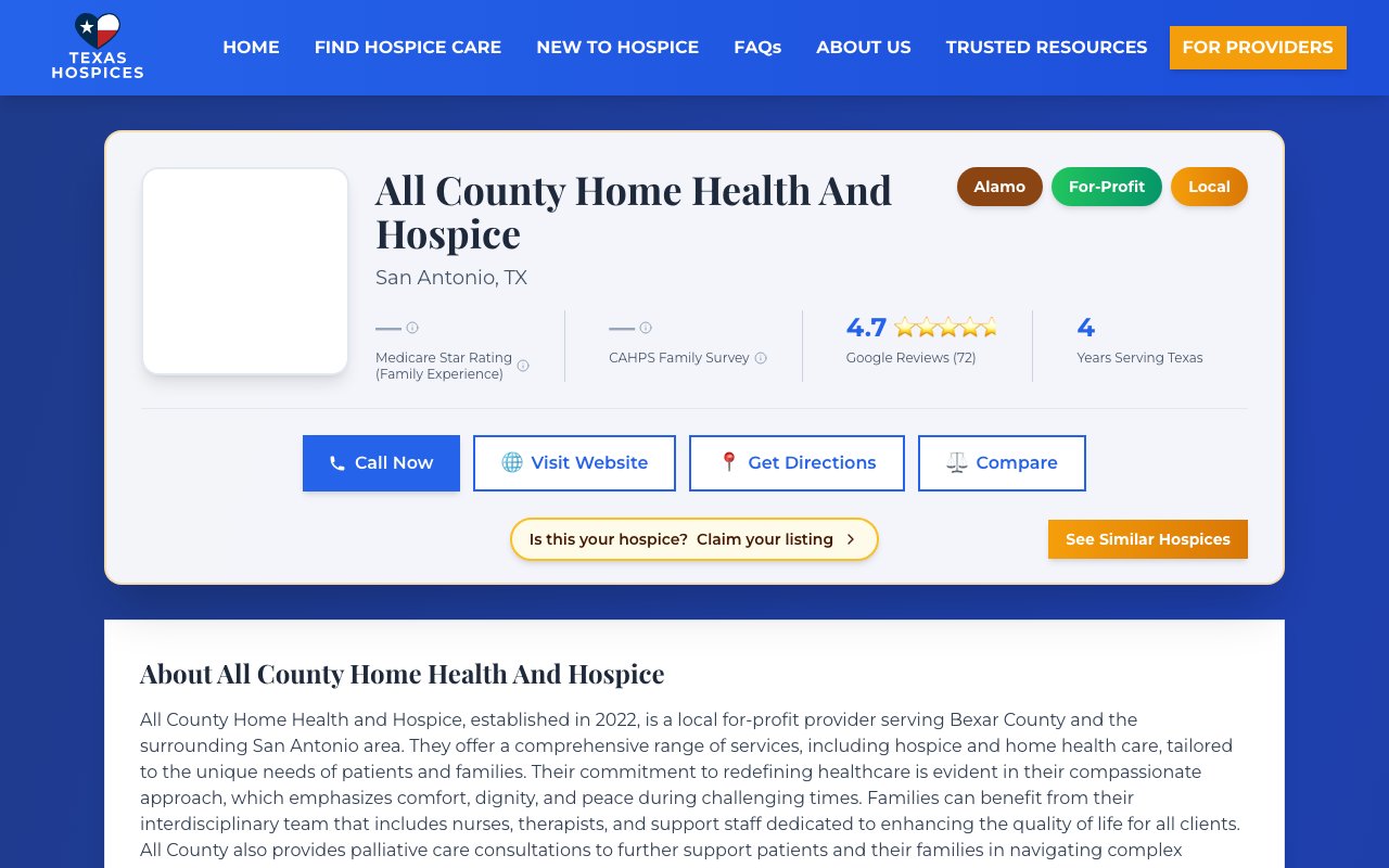 ALL COUNTY HOME HEALTH AND HOSPICE — homepage