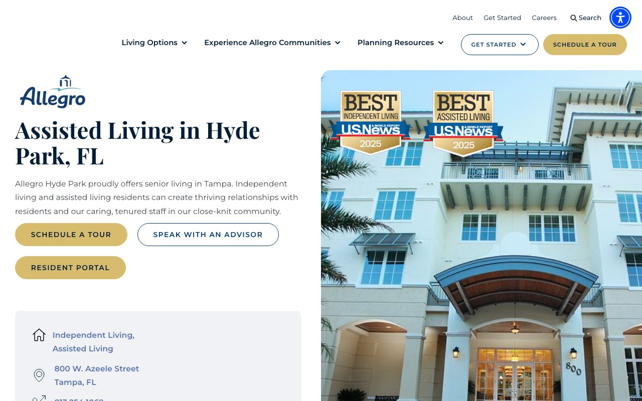 Allegro Hyde Park — homepage