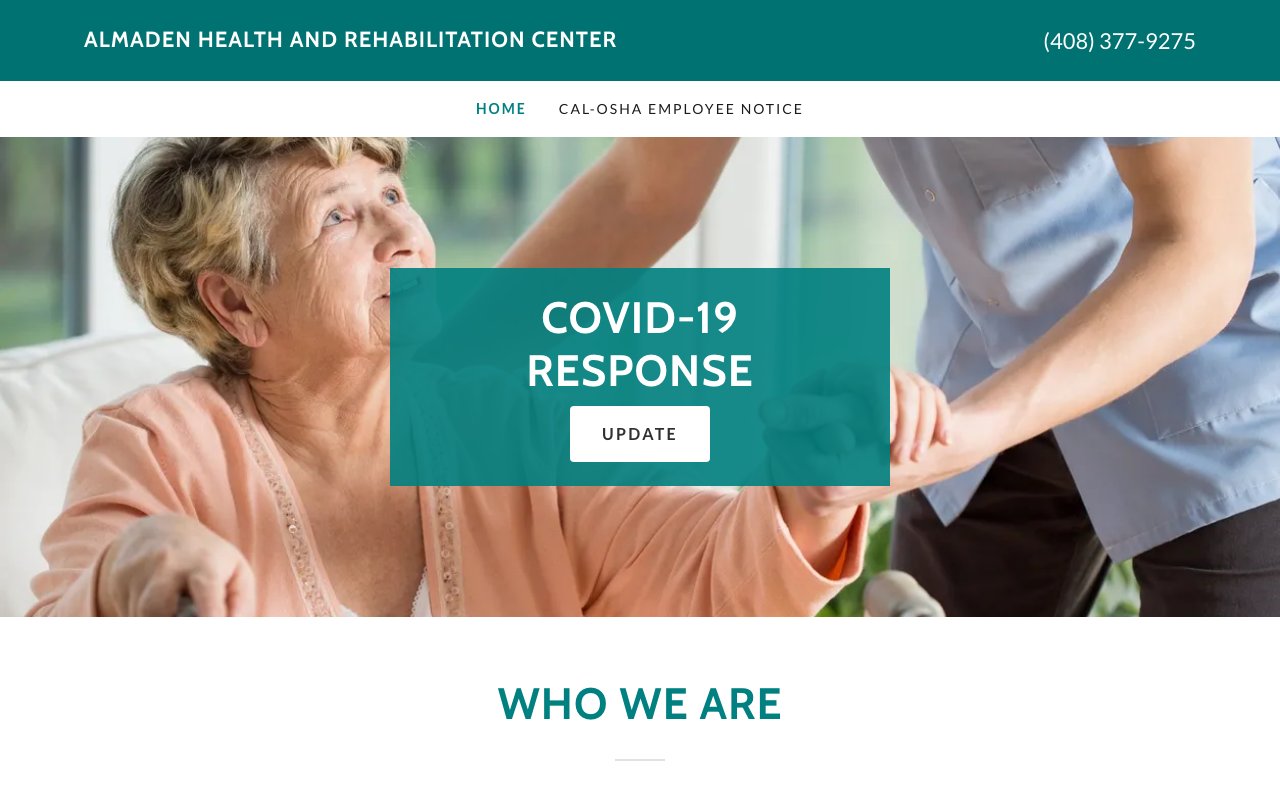 ALMADEN HEALTH AND REHABILITATION CENTER — homepage