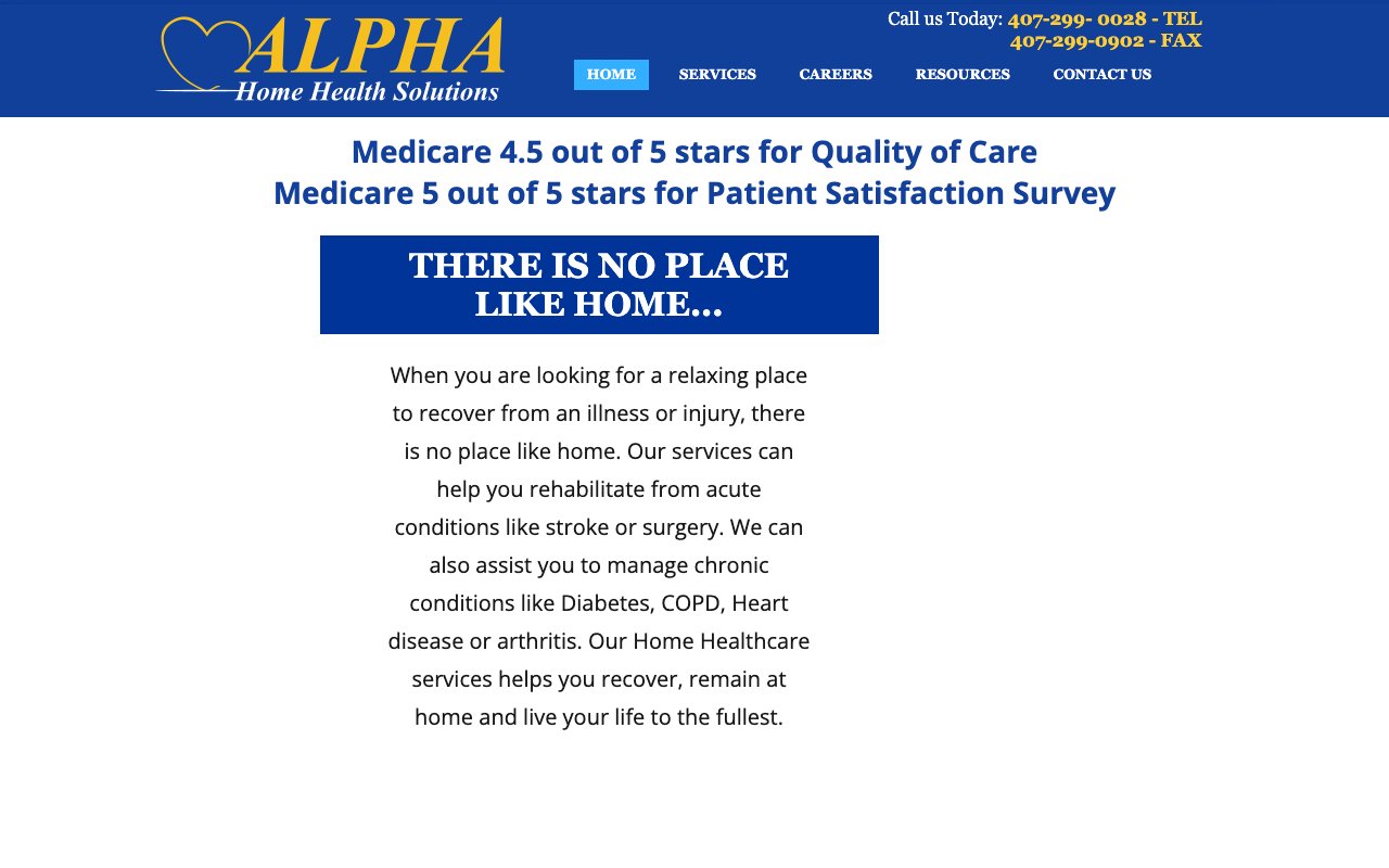 ALPHA HOME HEALTH SOLUTIONS LLC — homepage