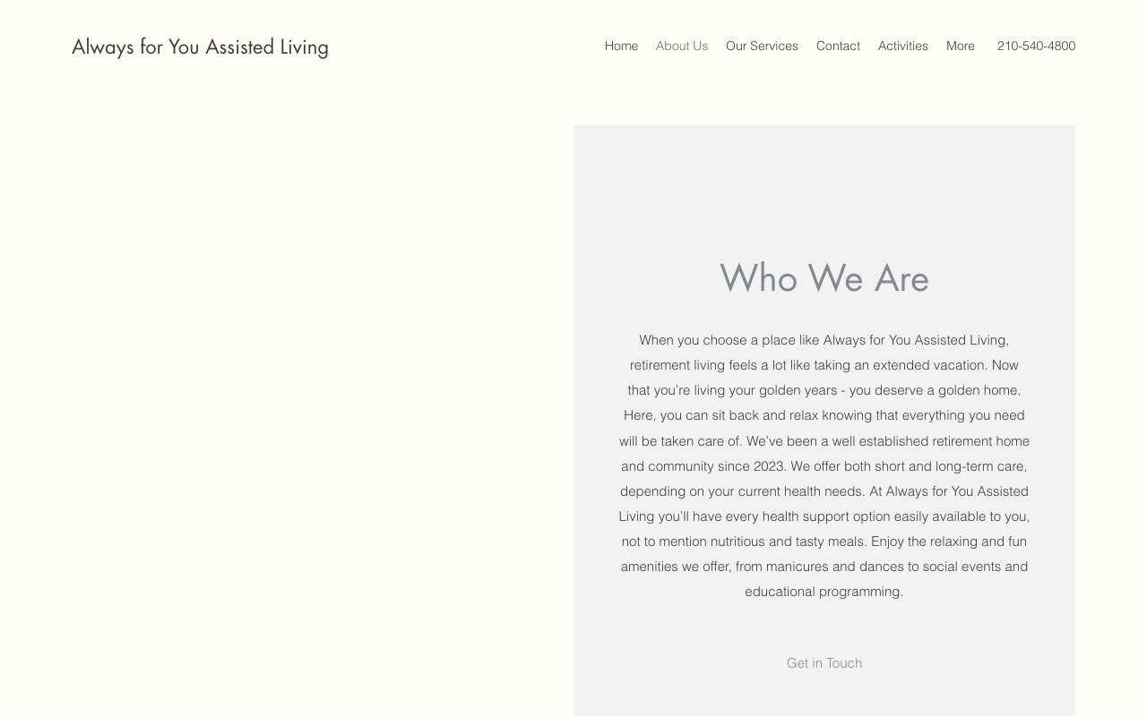 Always for You Assisted Living — homepage