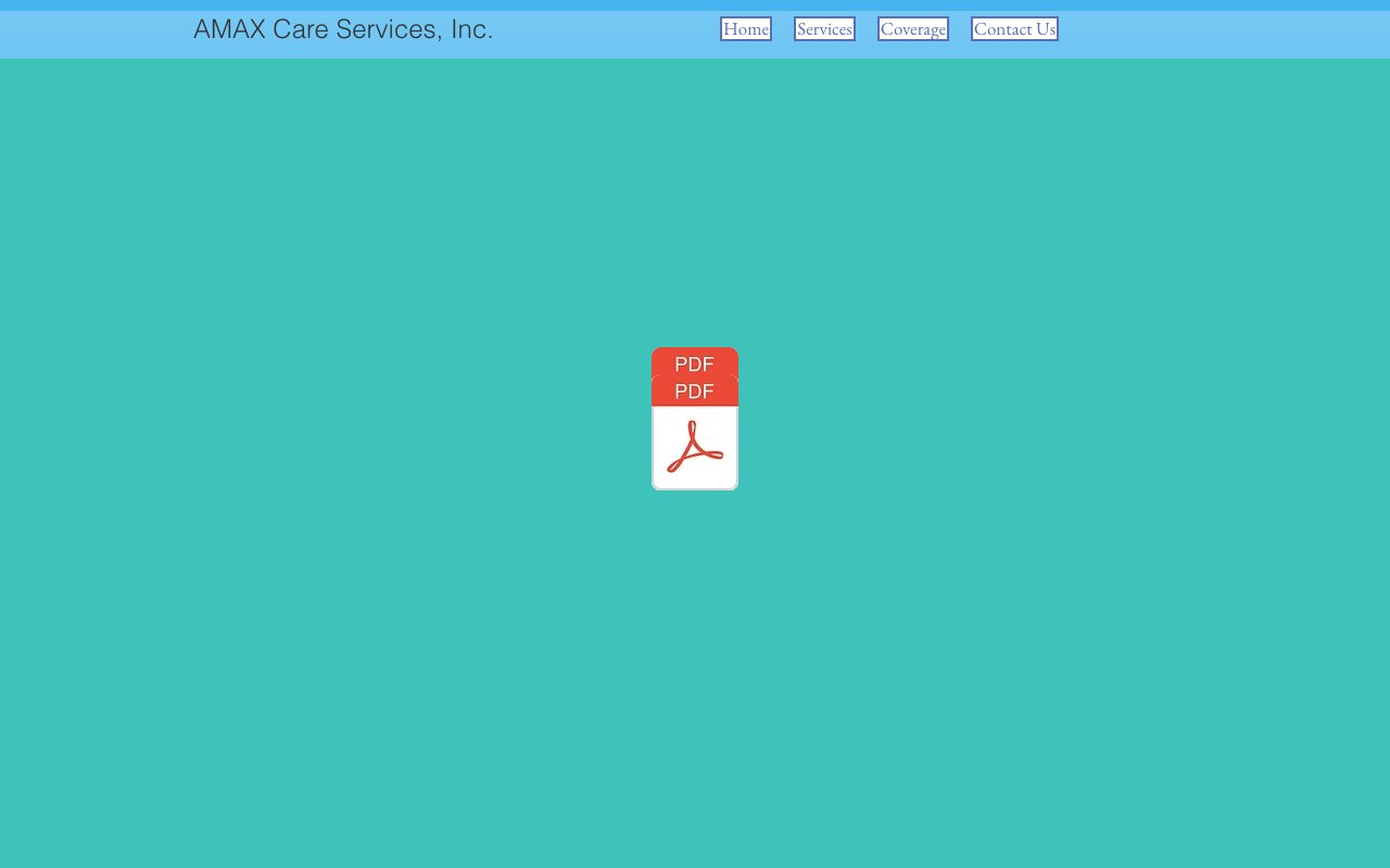AMAX CARE SERVICES, INC — homepage