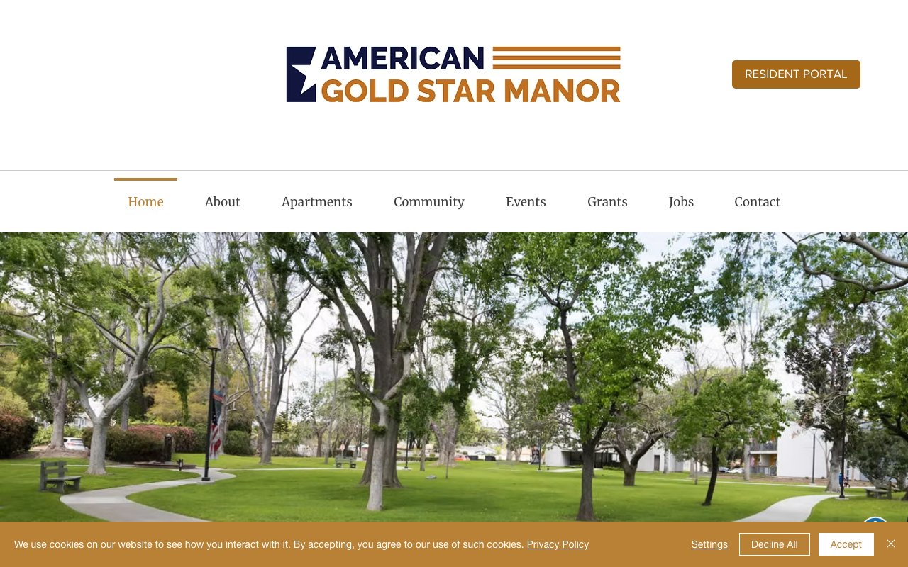 American Gold Star Manor — homepage