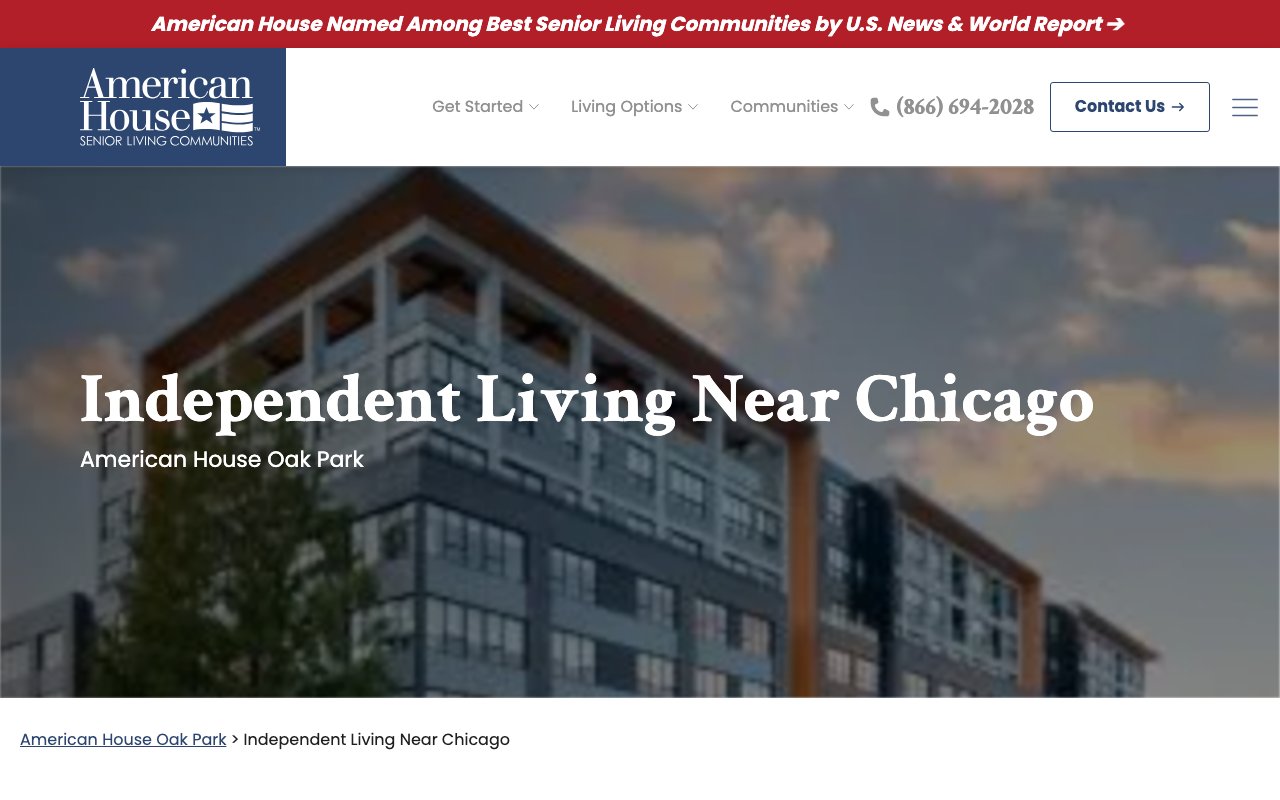 American House Oak Park — homepage