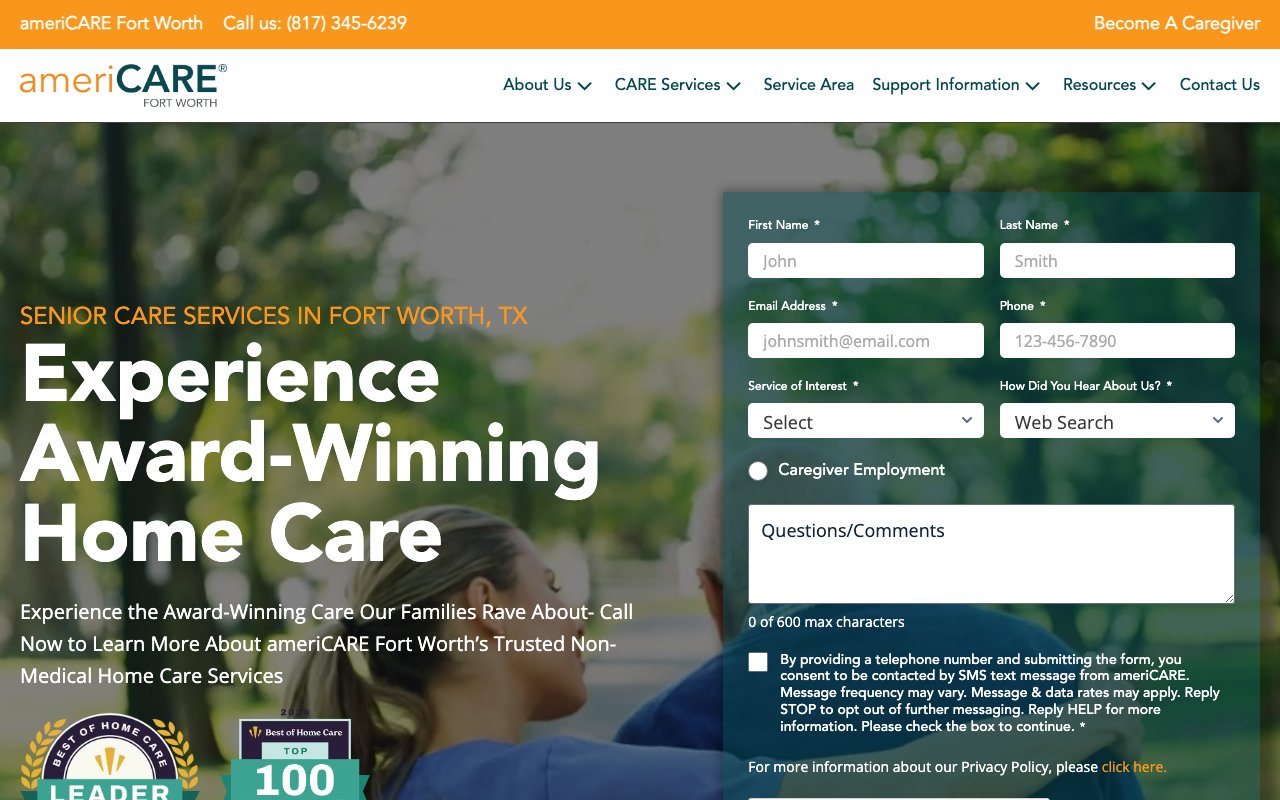 ameriCARE Fort Worth — homepage