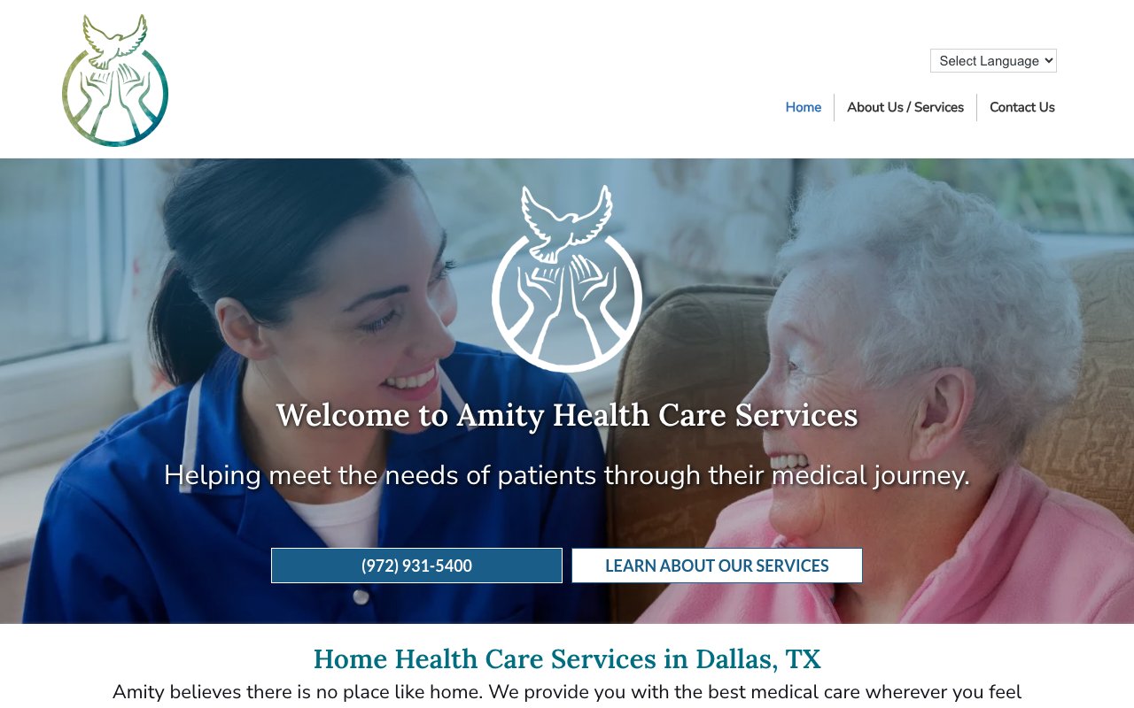 AMITY HEALTH CARE SERVICES — homepage