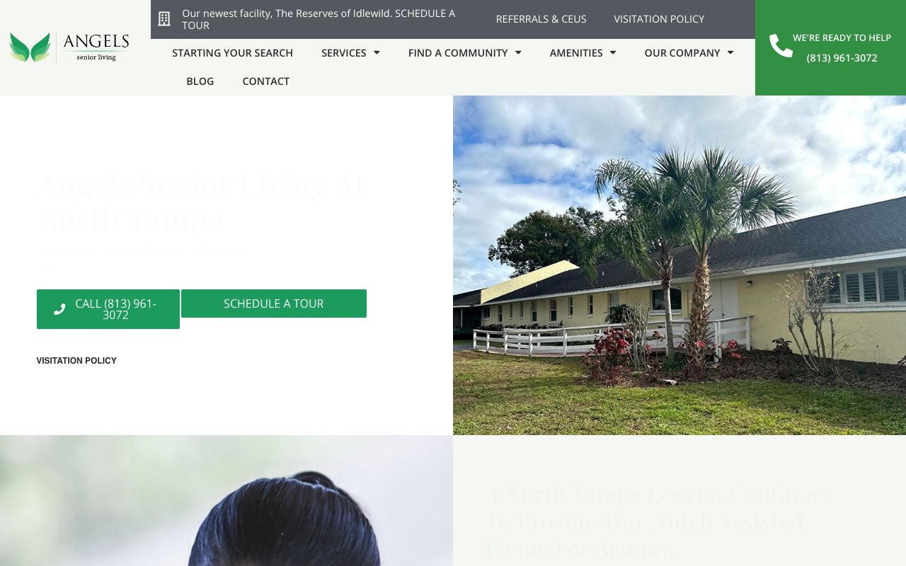Angels Senior Living at North Tampa — homepage