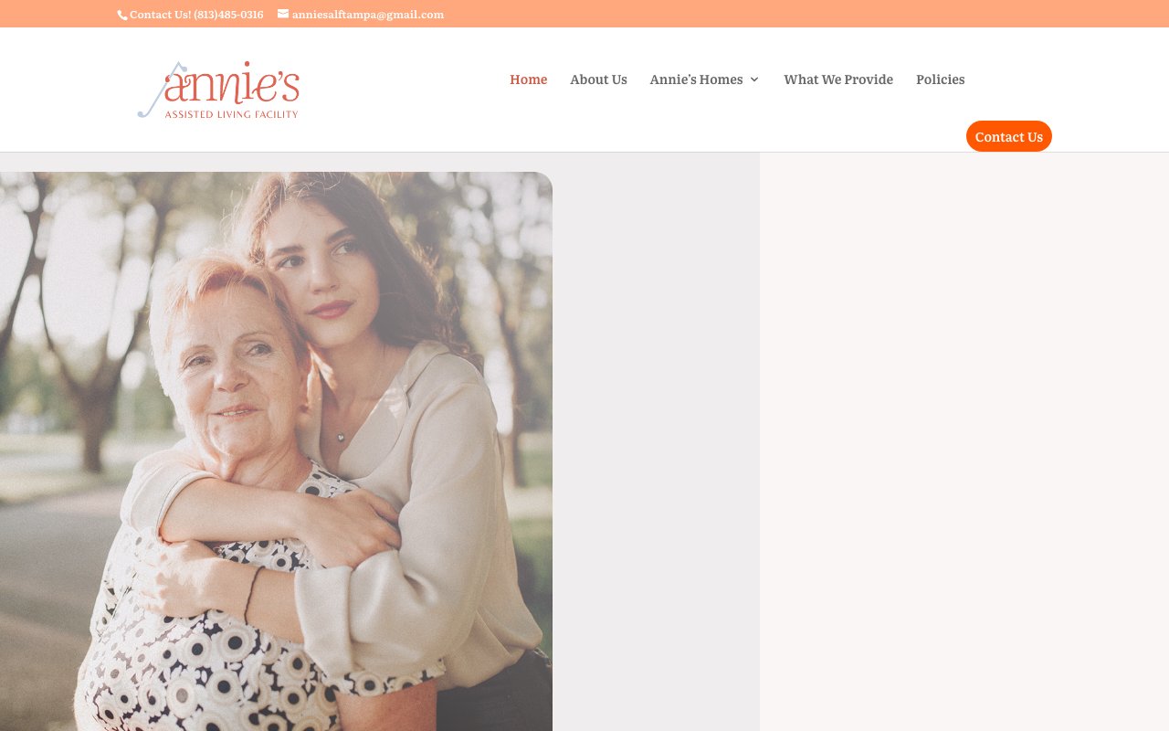 Annie's Assisted Living Facility — homepage