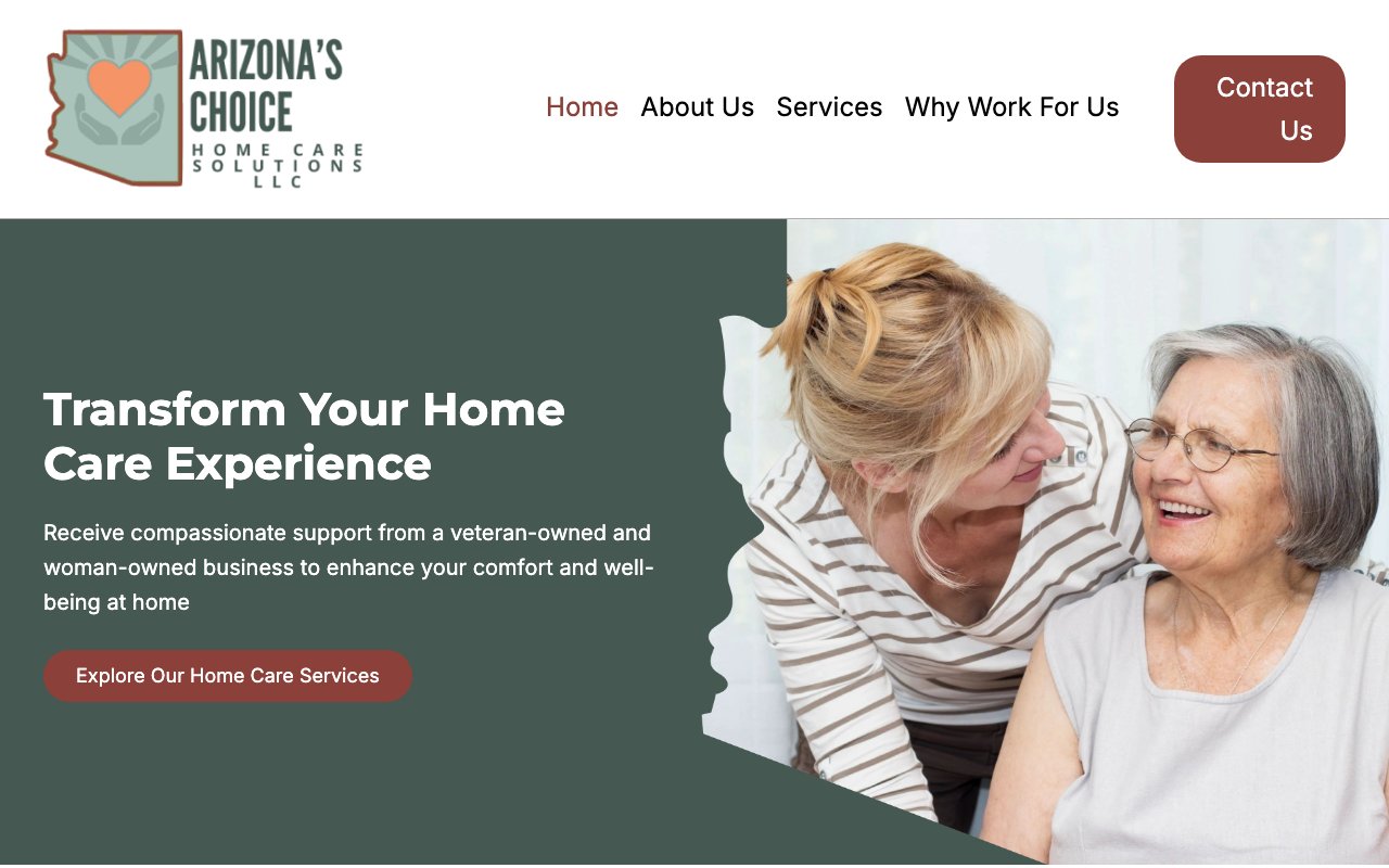 Arizona's Choice Home Care Solutions LLC — homepage