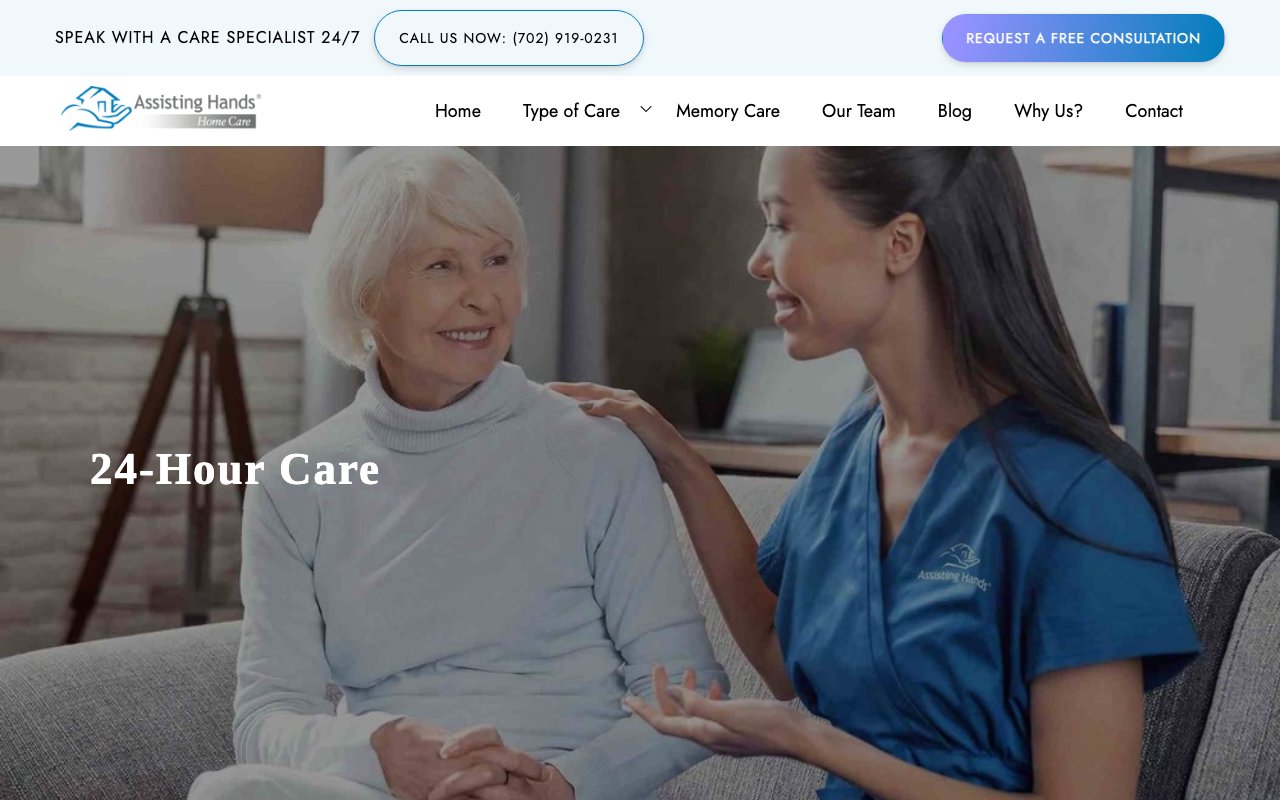 Assisting Hands Home Care Las Vegas — homepage