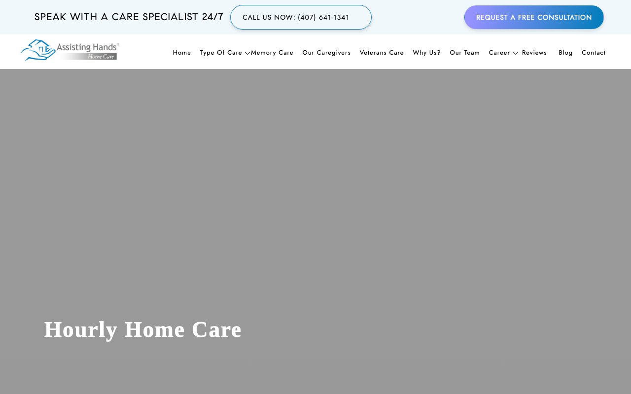 Assisting Hands Home Care Orlando — homepage