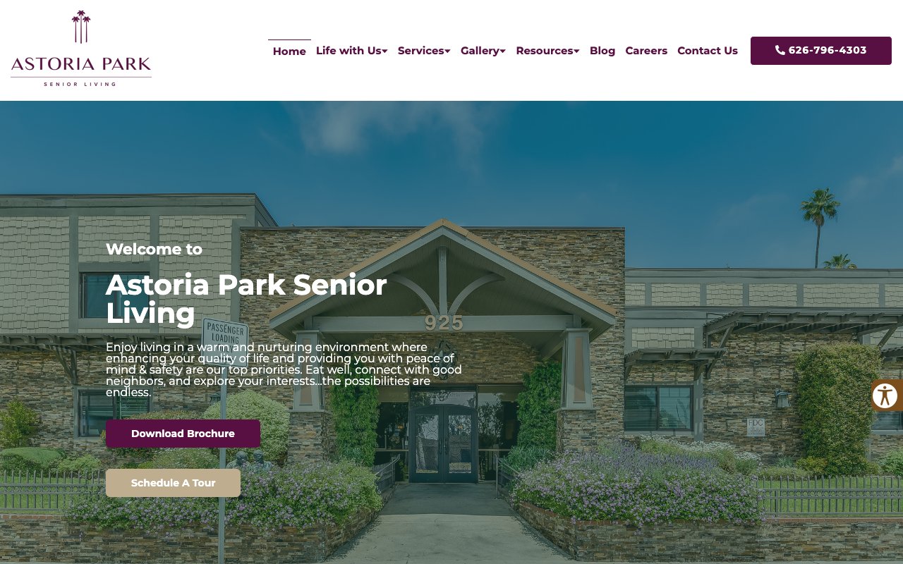 Astoria Park Senior Living — homepage