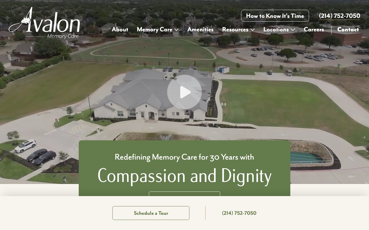 Avalon Memory Care — homepage