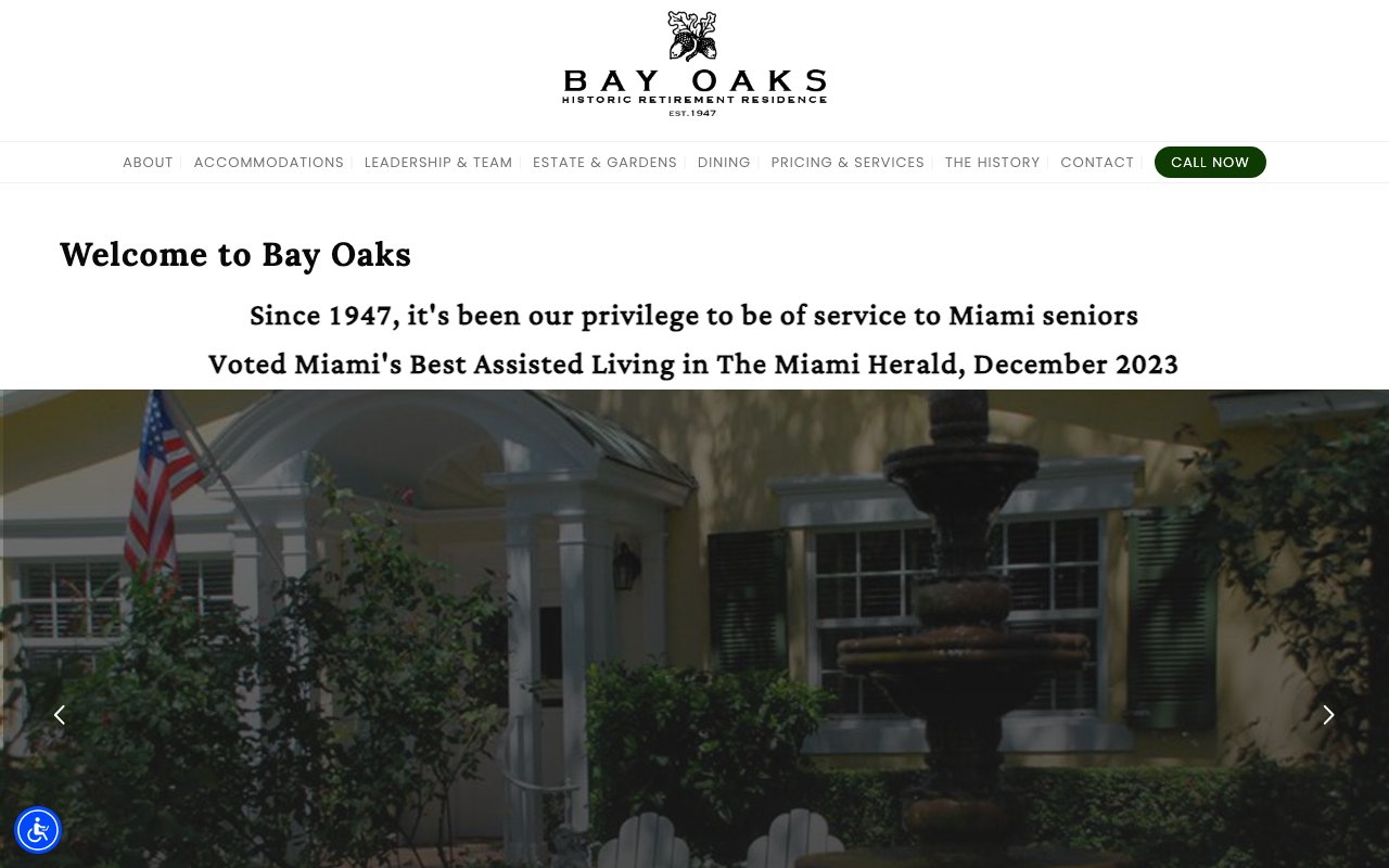 Bay Oaks Historic Retirement Residence — homepage