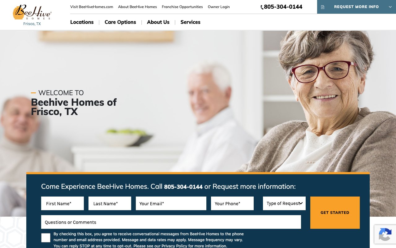 BeeHive Homes of Frisco — homepage