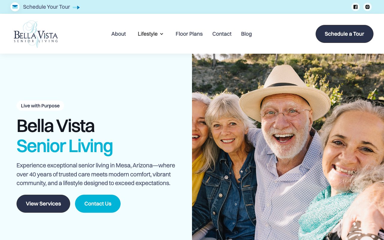 Bella Vista Senior Living — homepage