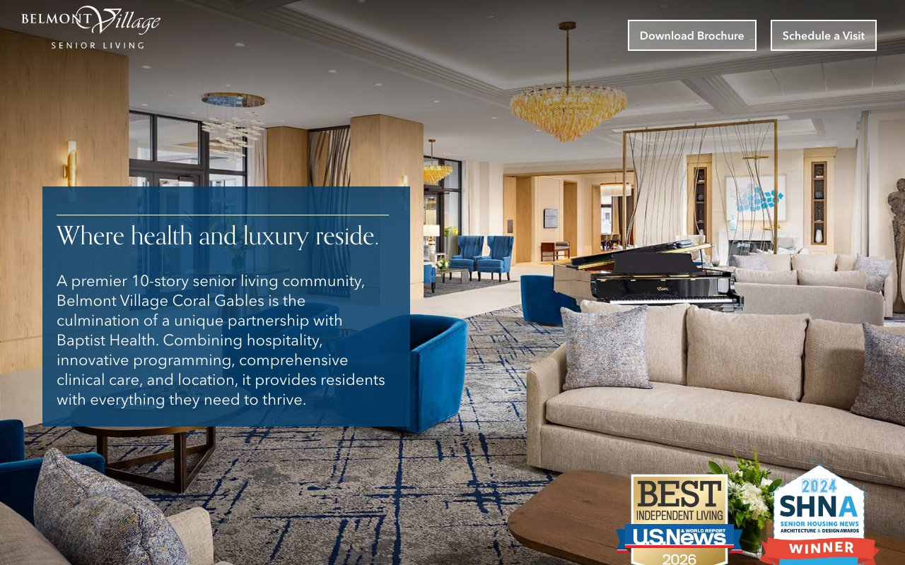Belmont Village Coral Gables — homepage