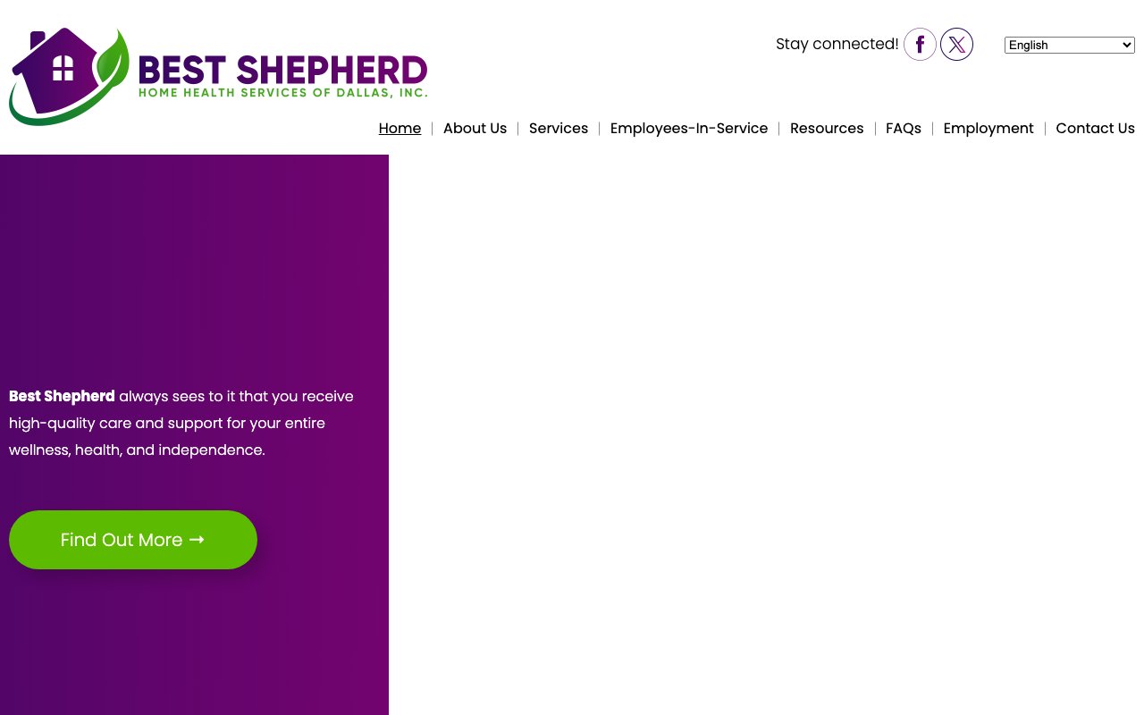 BEST SHEPHERD HOME HEALTH SERVICES OF DALLAS INC — homepage