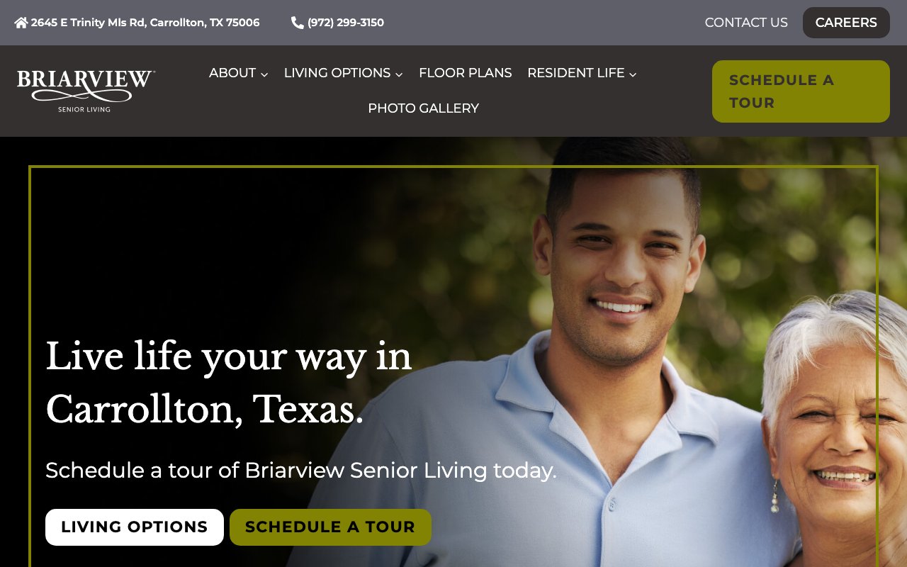 Briarview Senior Living — homepage
