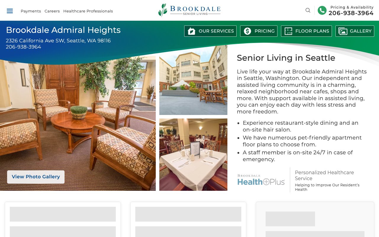 Brookdale Admiral Heights — homepage