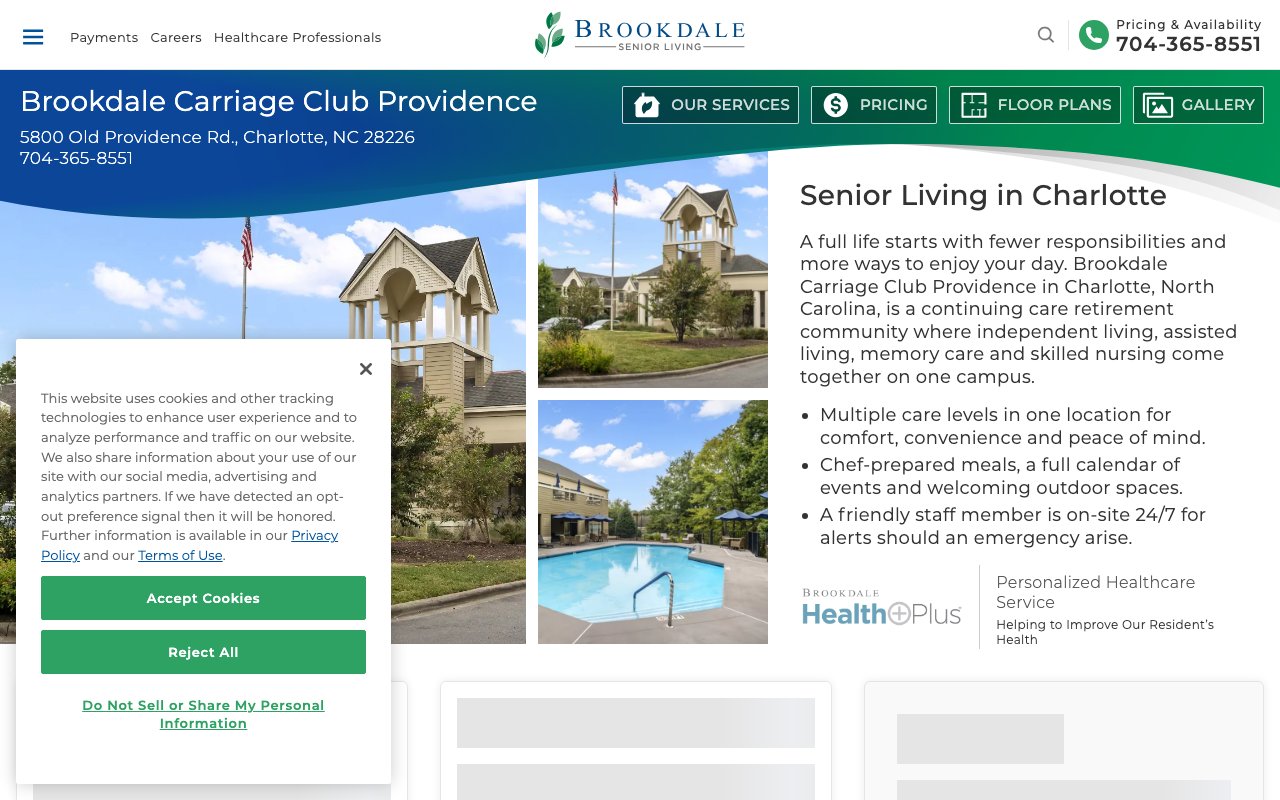 Brookdale Carriage Club Providence — homepage