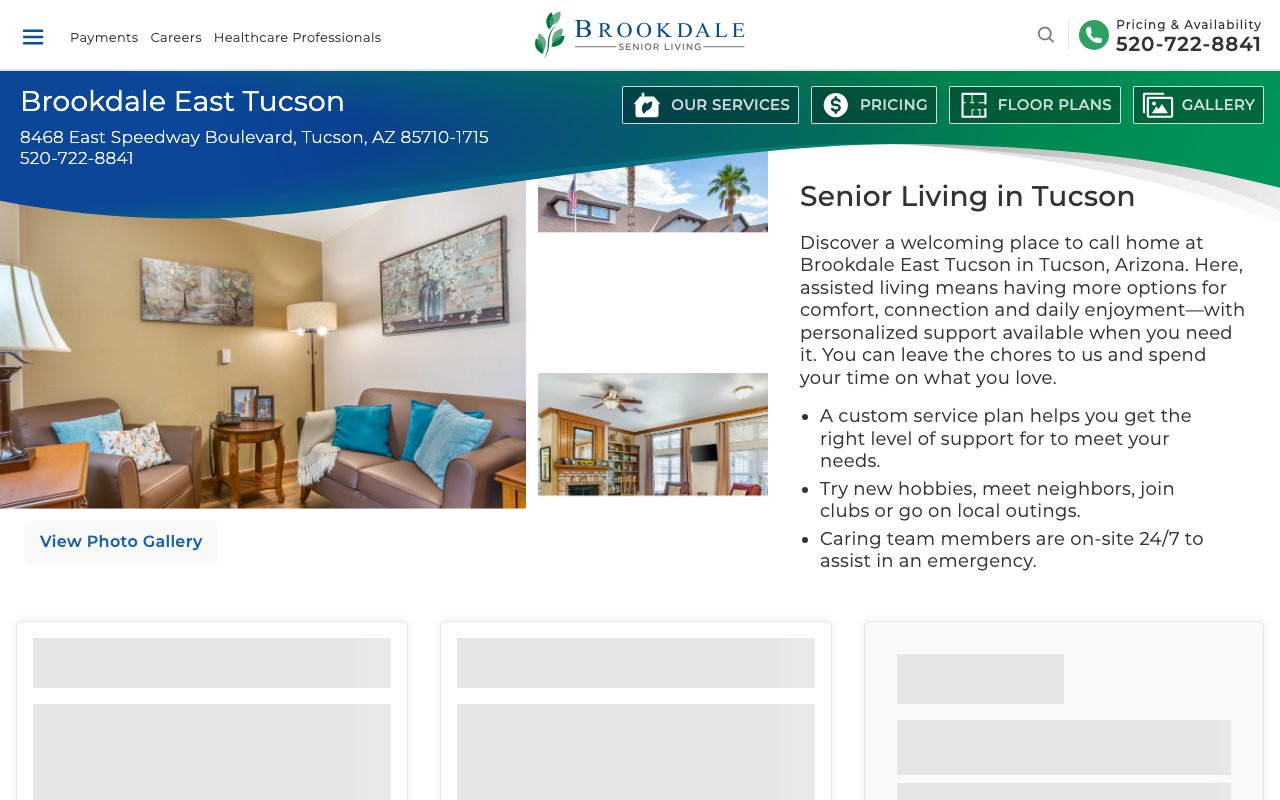 Brookdale East Tucson — homepage