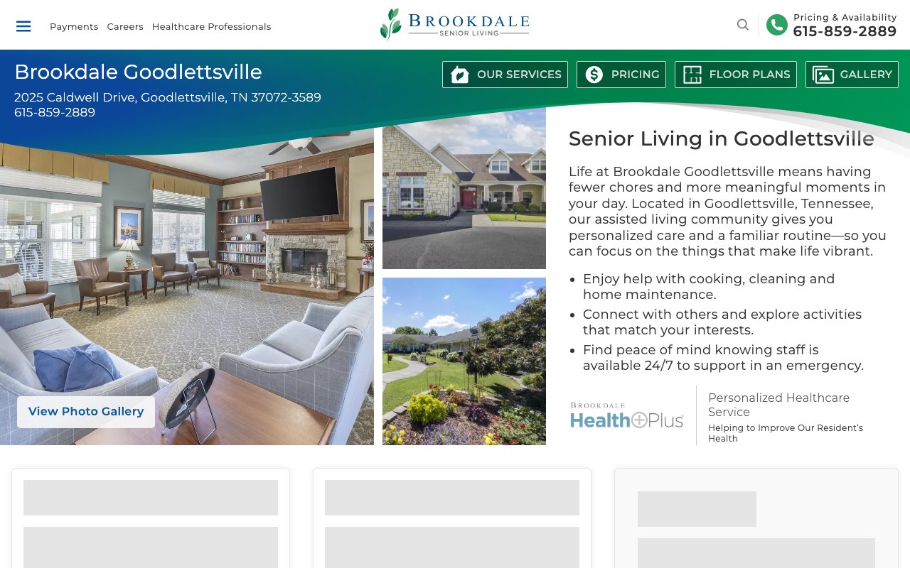 Brookdale Goodlettsville — homepage