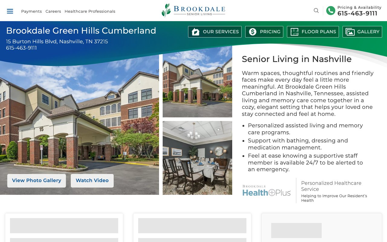Brookdale Green Hills Cumberland — homepage