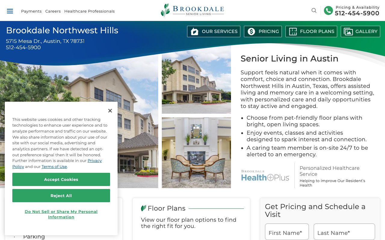Brookdale Northwest Hills — homepage