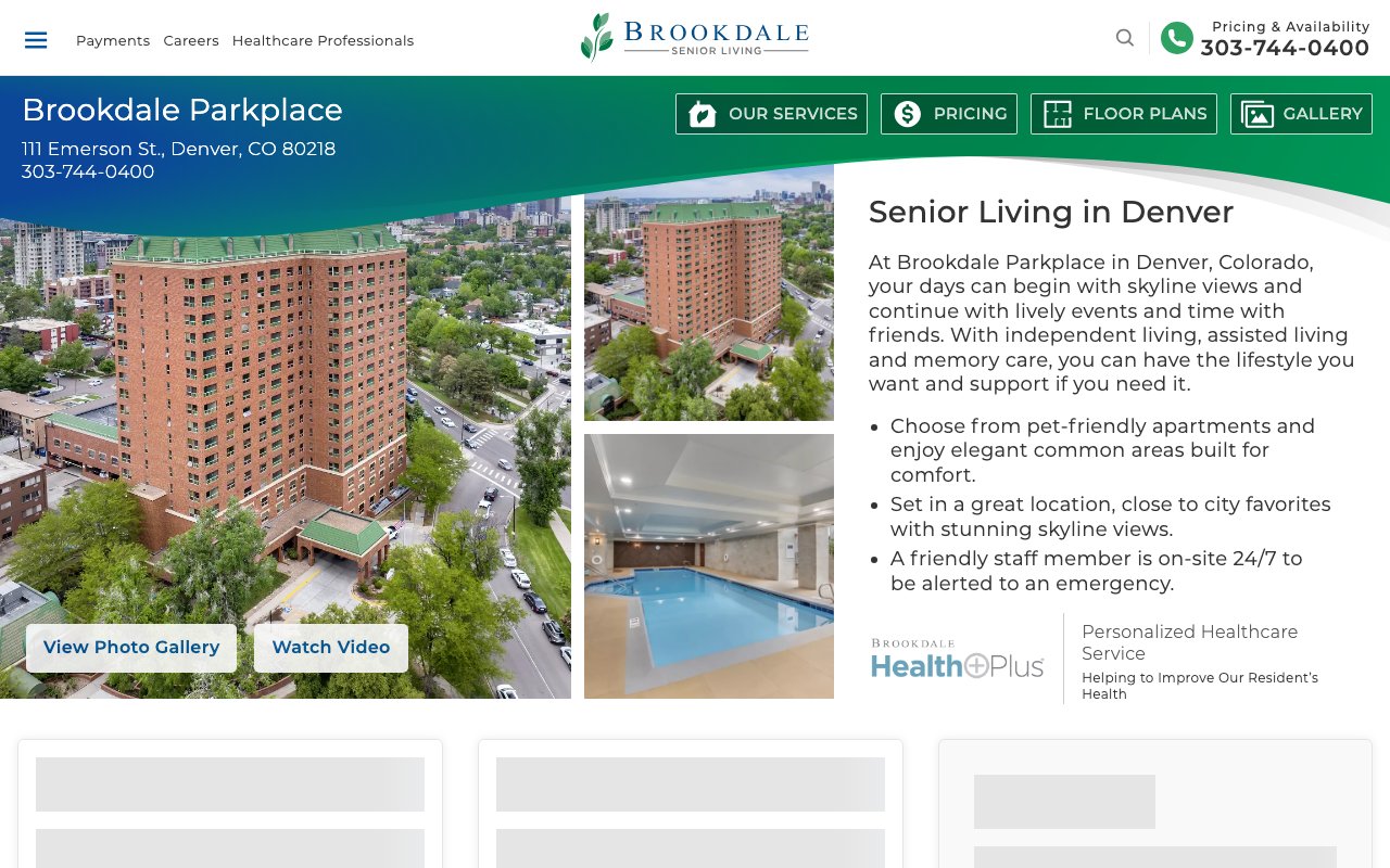 Brookdale Parkplace — homepage