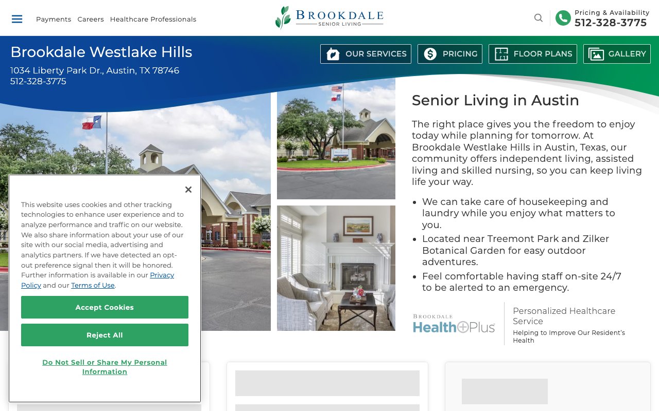 Brookdale Westlake Hills — homepage