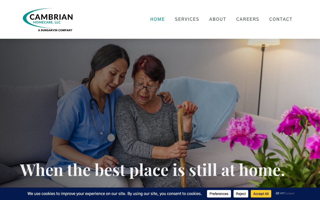 Cambrian Homecare — homepage
