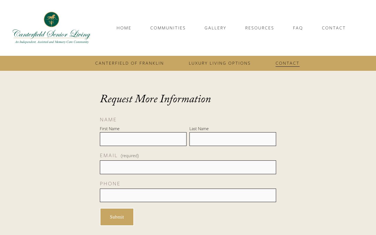 Canterfield of Franklin — homepage