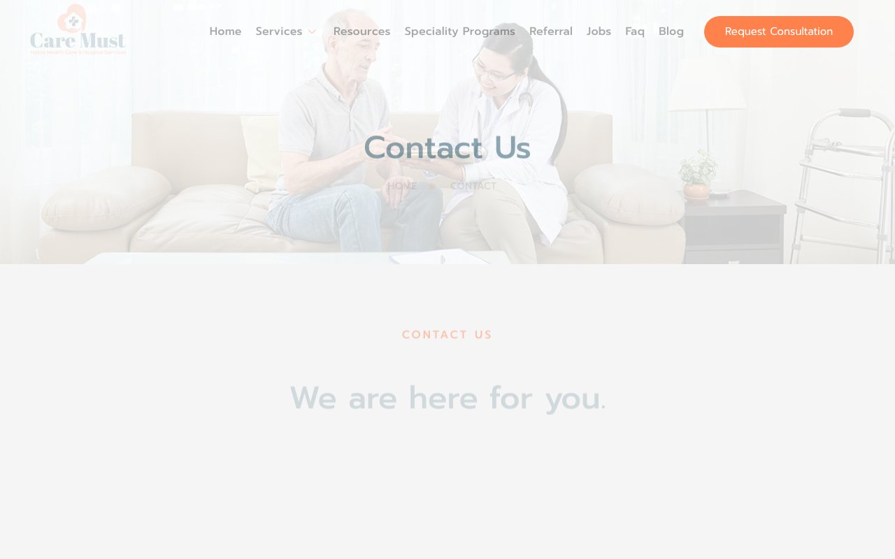 CARE MUST — homepage