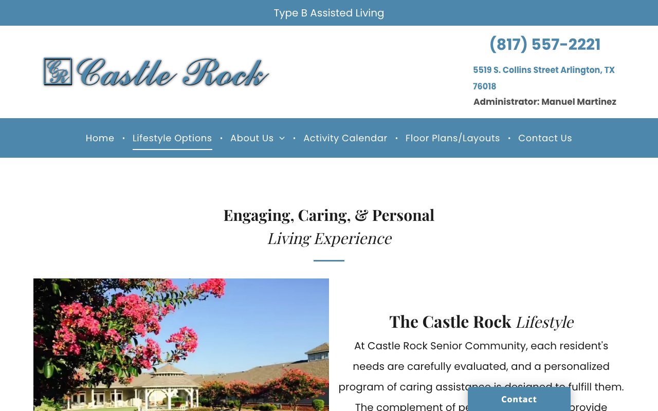 Castle Rock Senior Community — homepage