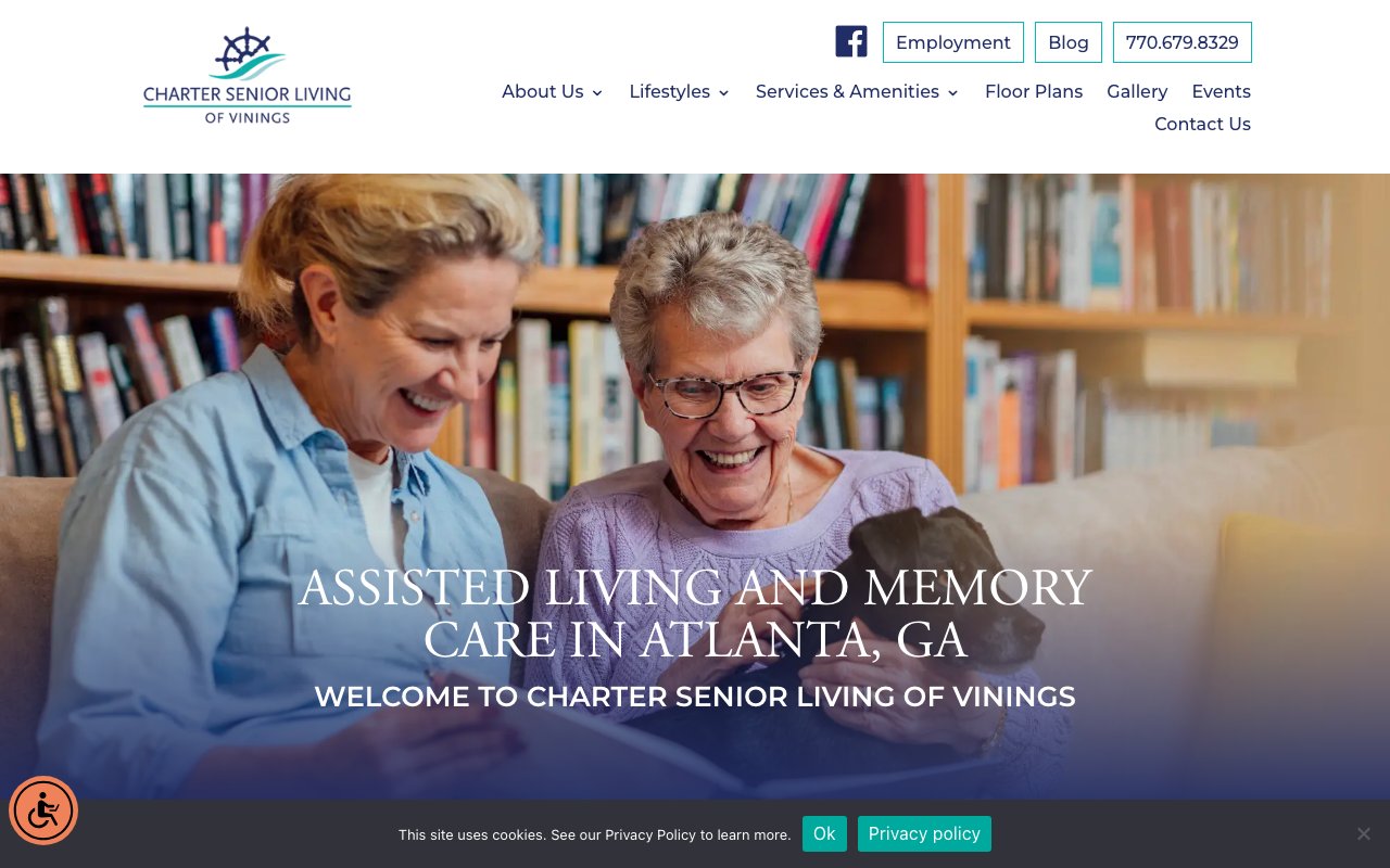 Charter Senior Living of Vinings — homepage