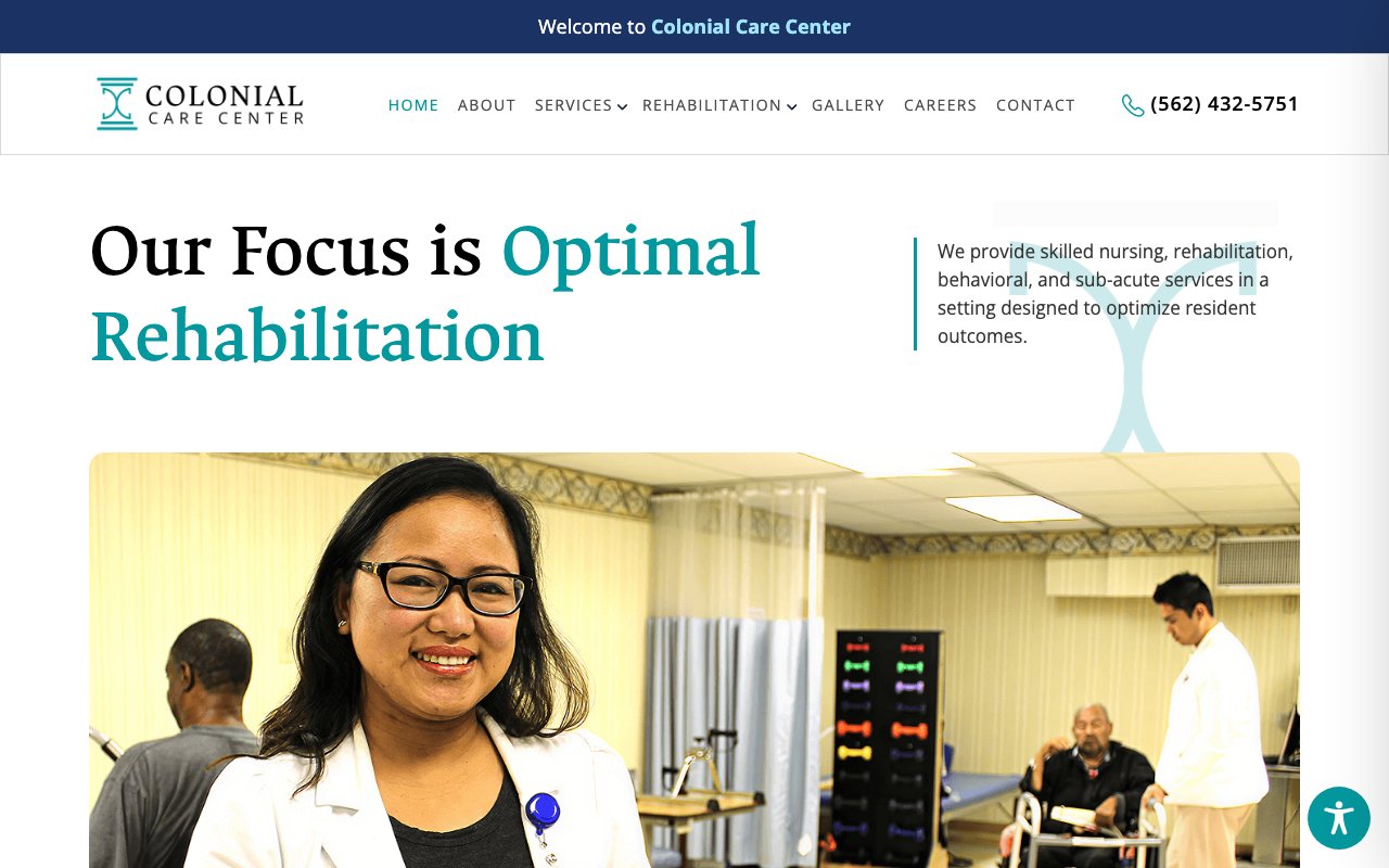 COLONIAL CARE CENTER — homepage