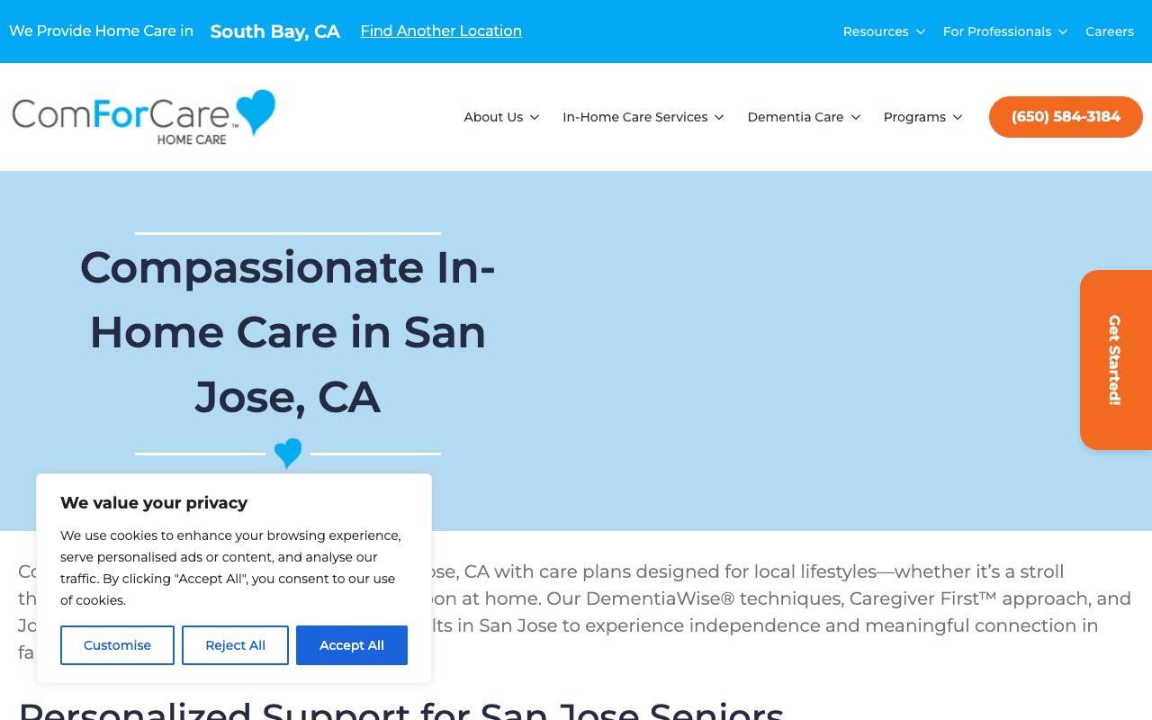 ComForCare Home Care — homepage