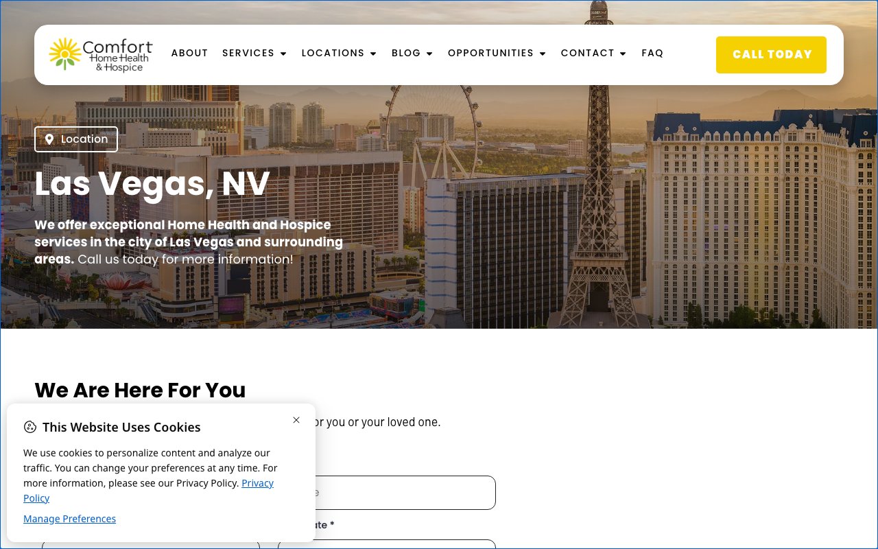 COMFORT HOME HEALTH — homepage