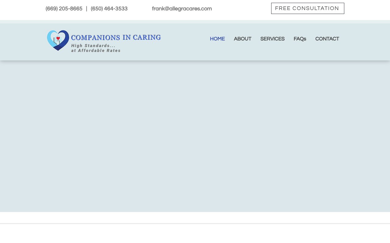 Companions In Caring — homepage